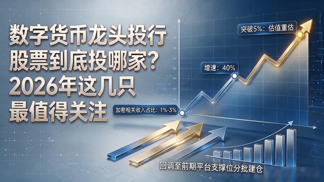 数字货币龙头投行股票到底投哪家？2026年这几只最值得关注