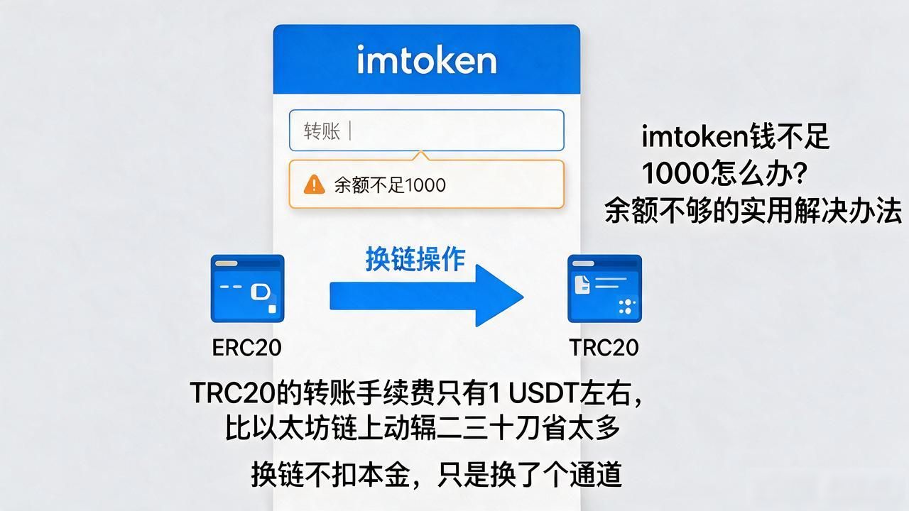 imtoken钱不足1000怎么办？余额不够的实用解决办法