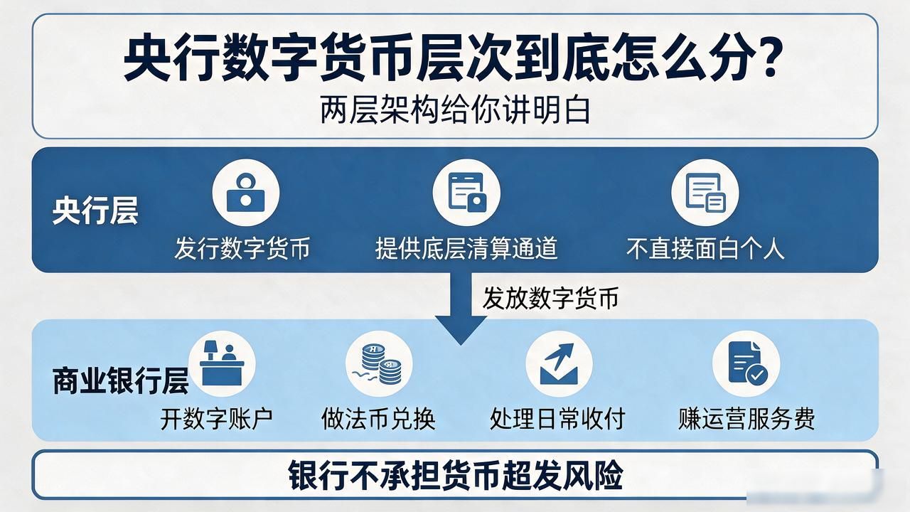 央行数字货币层次到底怎么分？两层架构给你讲明白