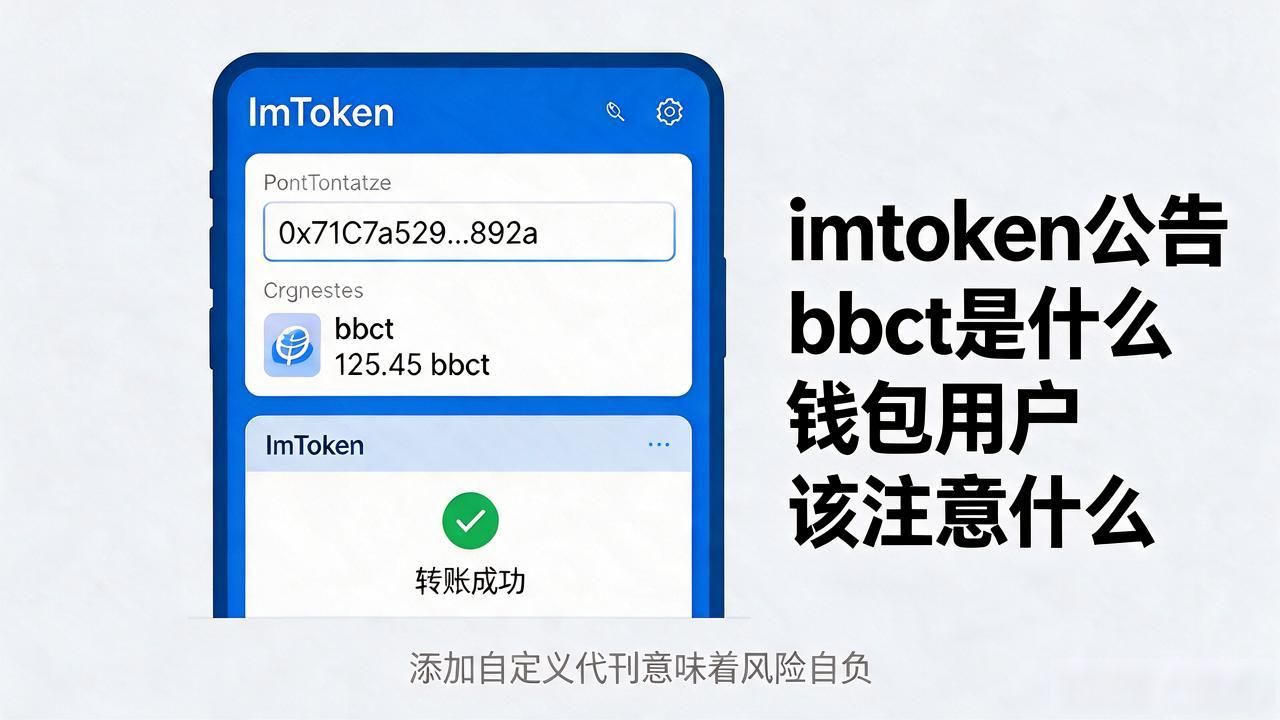 imtoken公告bbct是什么 钱包用户该注意什么
