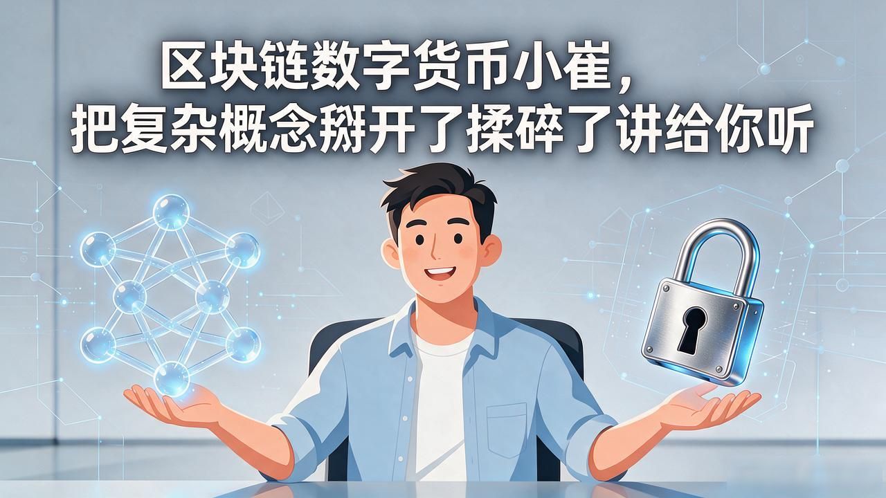 区块链数字货币小崔，把复杂概念掰开了揉碎了讲给你听