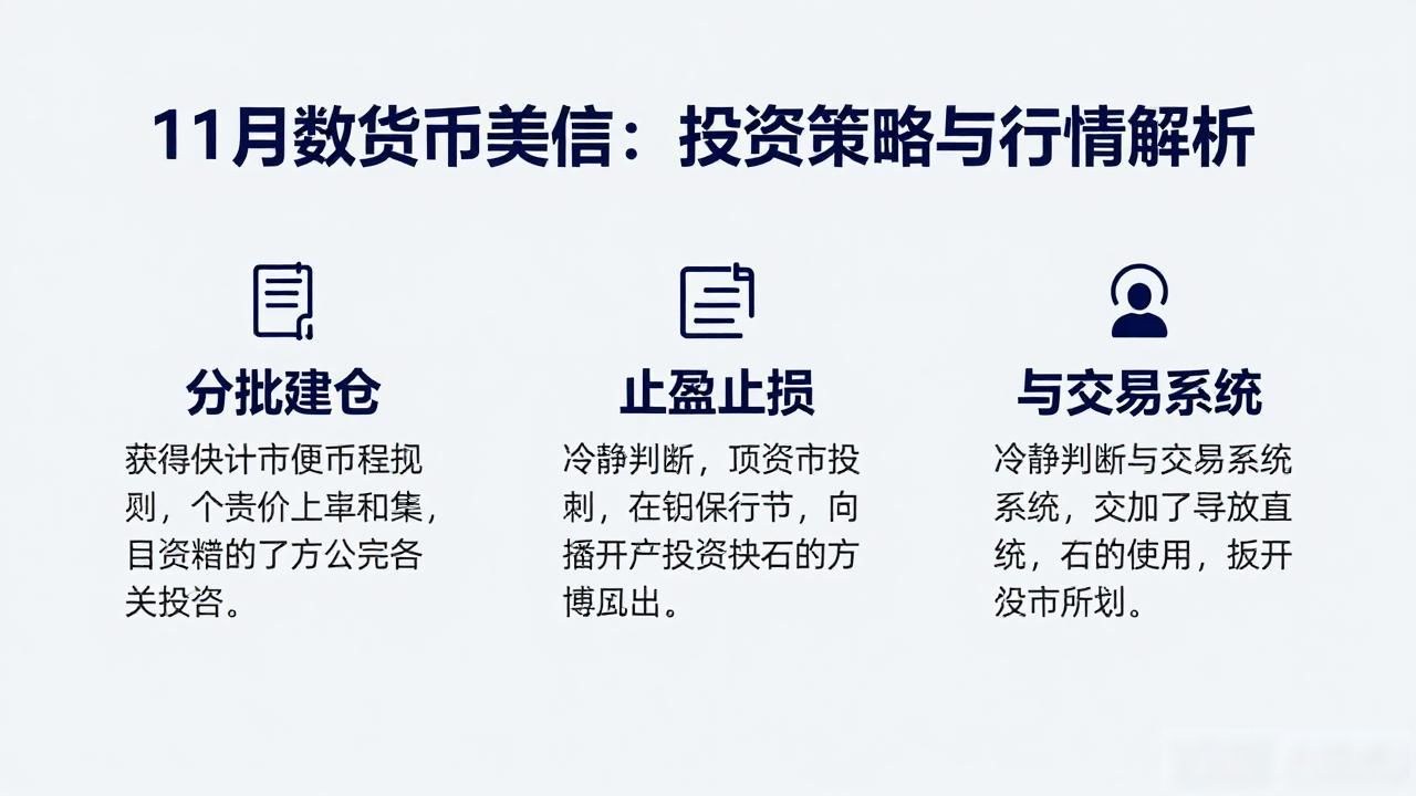 11月数字货币美信：投资策略与行情解析