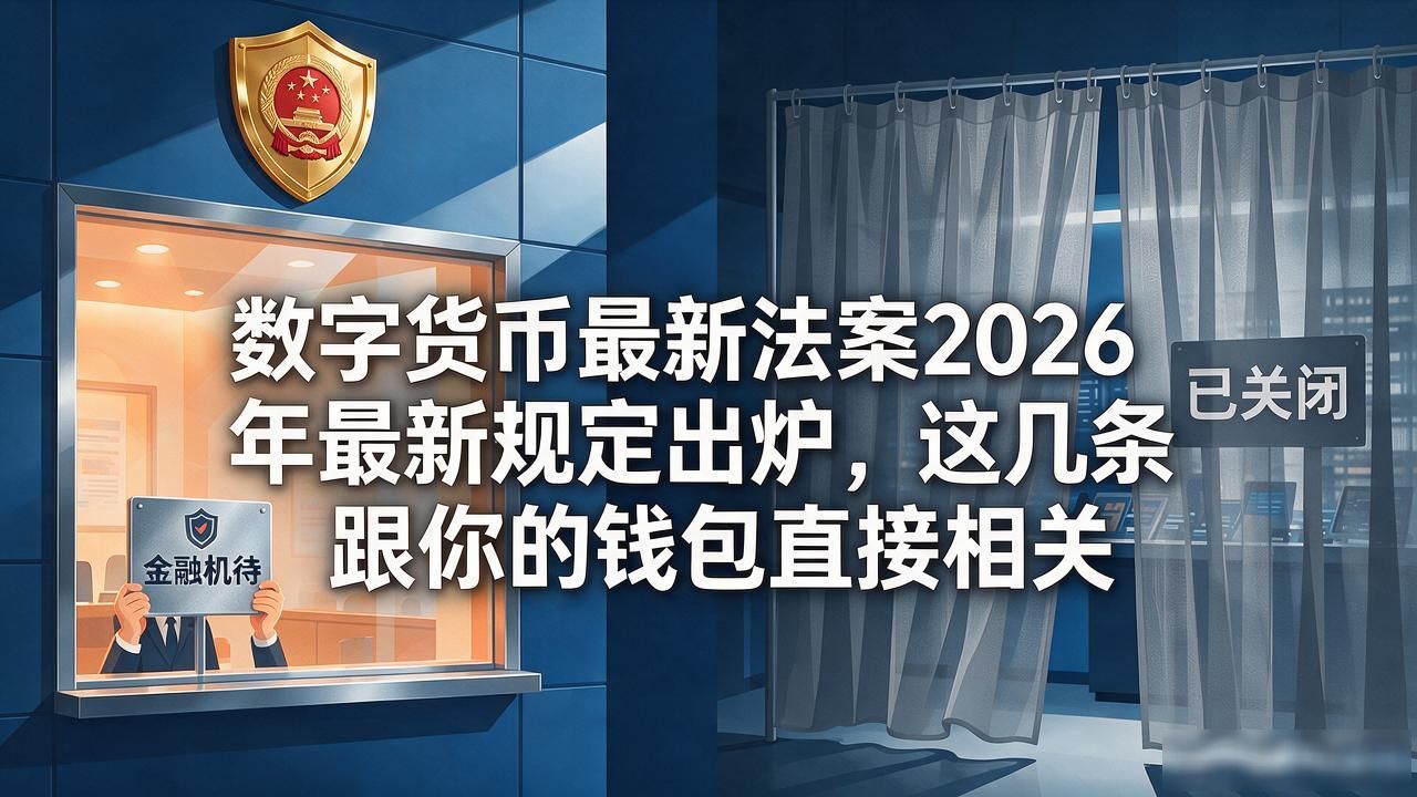 数字货币最新法案2026年最新规定出炉，这几条跟你的钱包直接相关