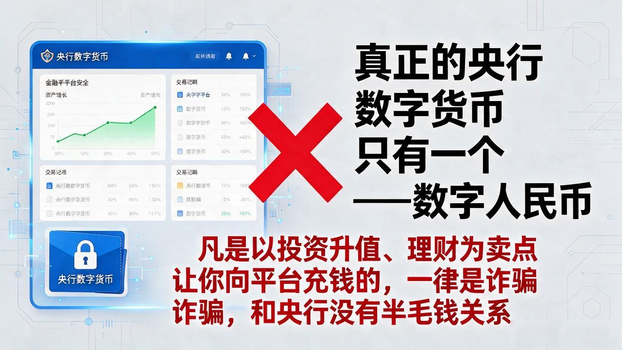 央行投资数字货币骗局揭秘：平台看着正规，钱进去就出不来