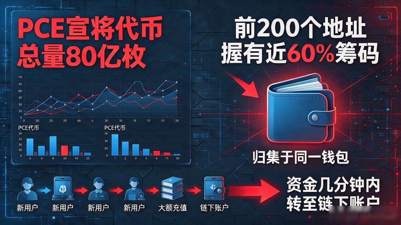 我查了三天PCE的链上数据，我确定这个数字货币骗局没救