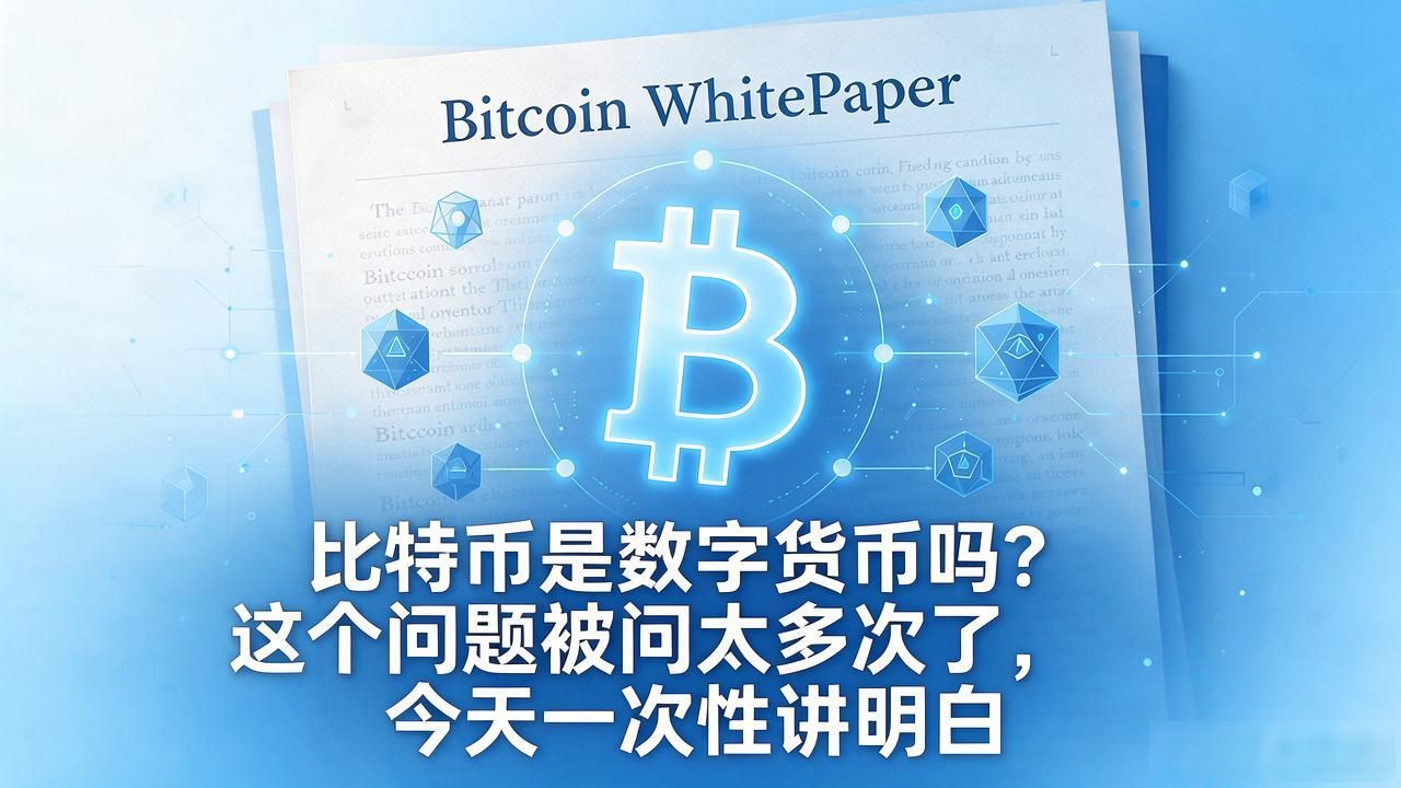 比特币是数字货币吗？这个问题被问太多次了，今天一次性讲明白