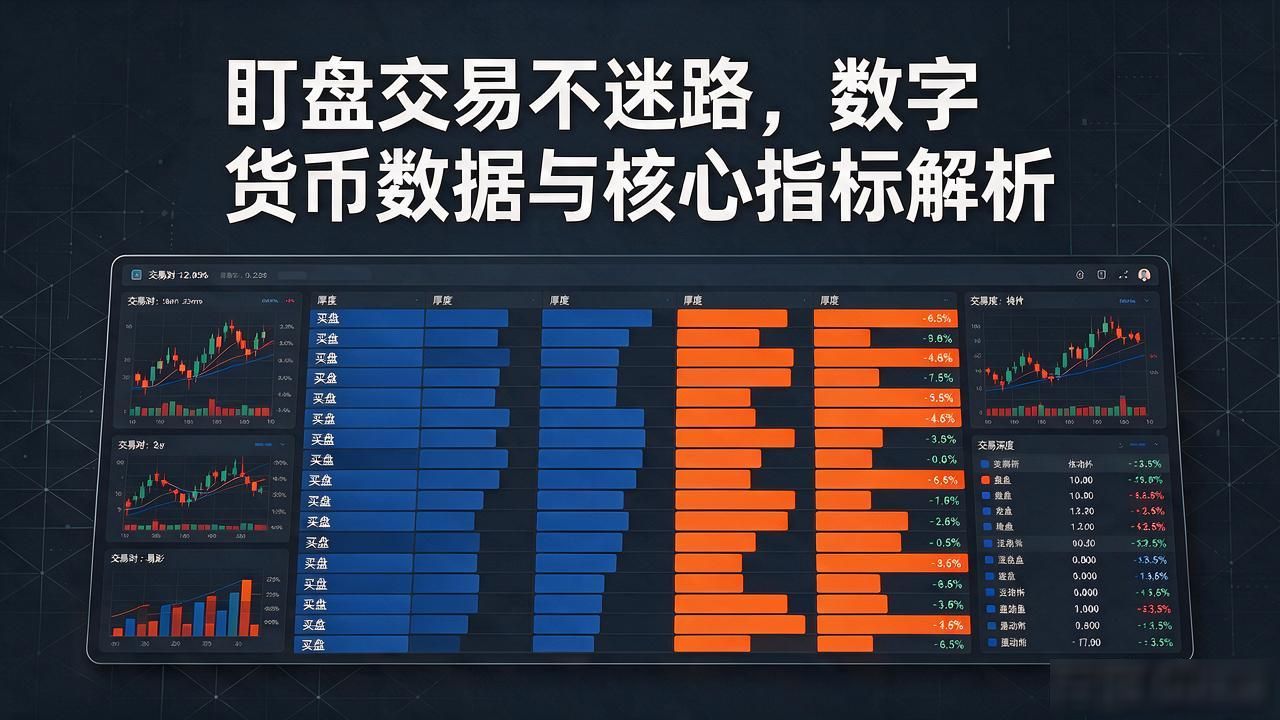 盯盘交易不迷路，数字货币数据大全与核心指标解析