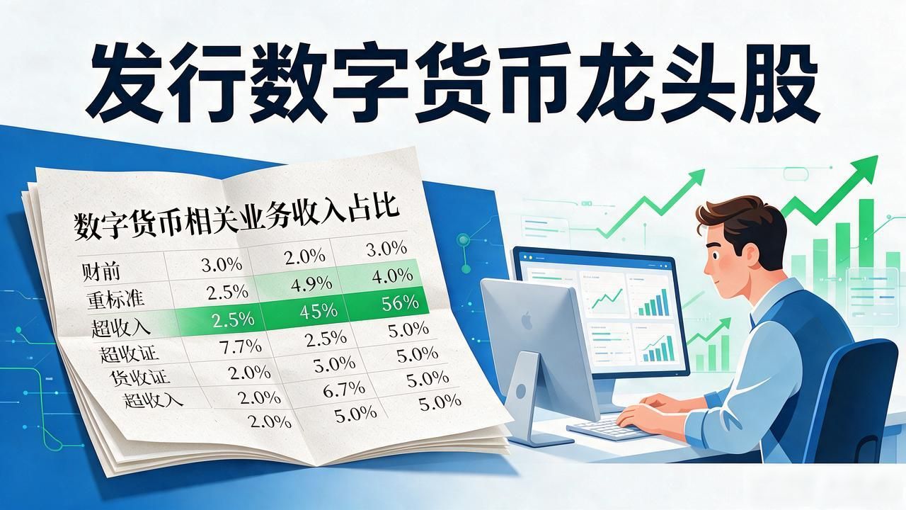 发行数字货币龙头股，散户到底该盯哪几只、怎么挑才不站岗