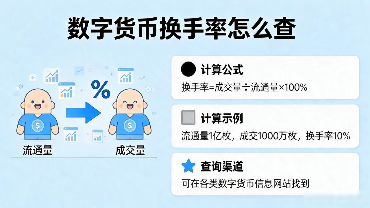 数字货币换手率怎么查？教你5步轻松看懂市场热度