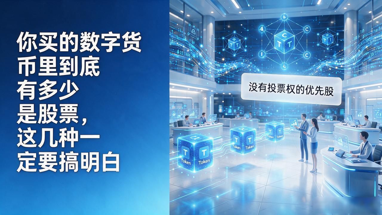 你买的数字货币里到底有多少是股票，这几种一定要搞明白