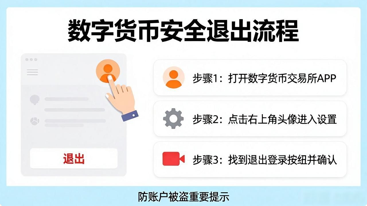 数字货币怎样退出登录？老股民教你安全退出防账户被盗