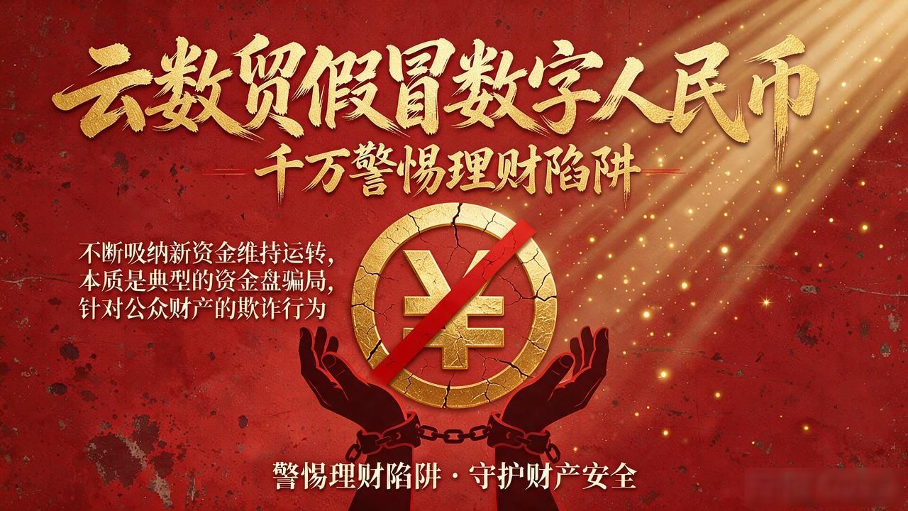 云数贸假冒数字人民币，千万警惕理财陷阱