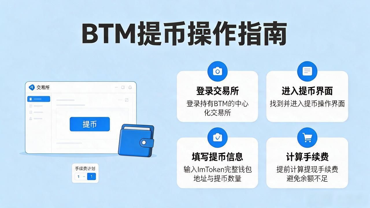 BTM提币到ImToken全流程：从钱包地址到到账确认