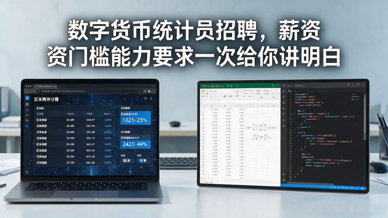 数字货币统计员招聘，薪资门槛能力要求一次给你讲明白
