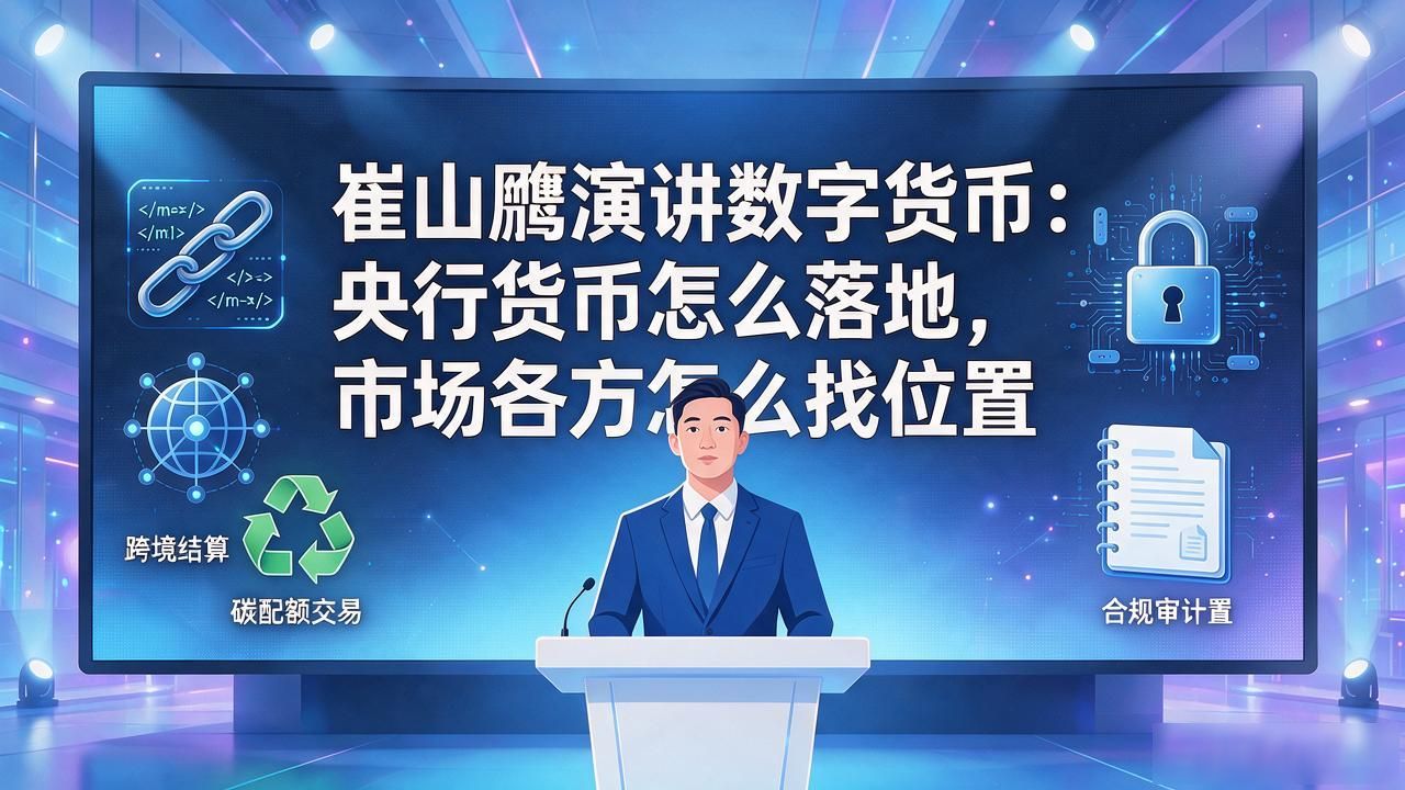 崔山鹰演讲数字货币：央行货币怎么落地，市场各方怎么找位置