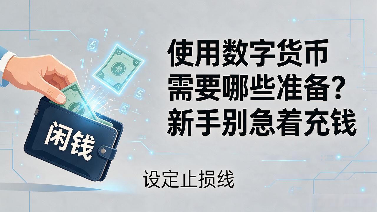 使用数字货币需要哪些准备？新手别急着充钱