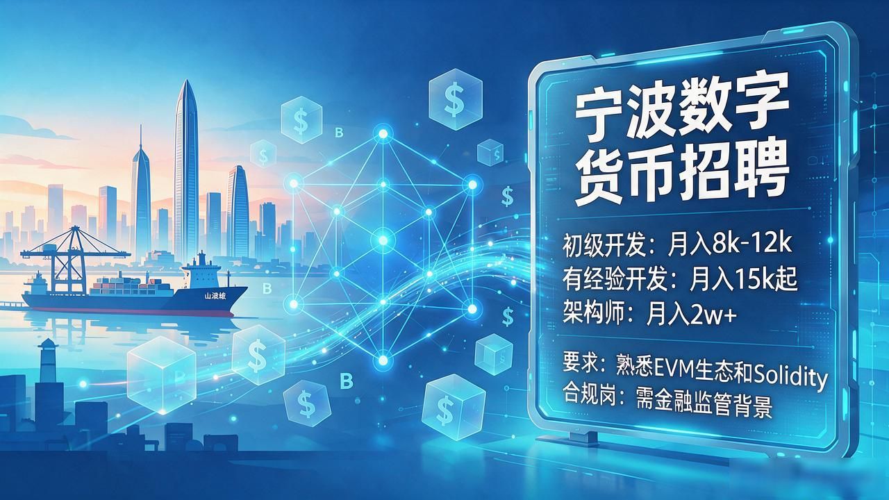宁波数字货币招聘：哪些公司在招人，要求啥，给多少钱，怎么投