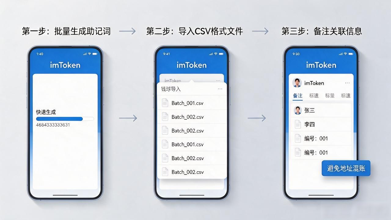 批量imToken钱包创建实操：工具、步骤和坑一次讲清楚