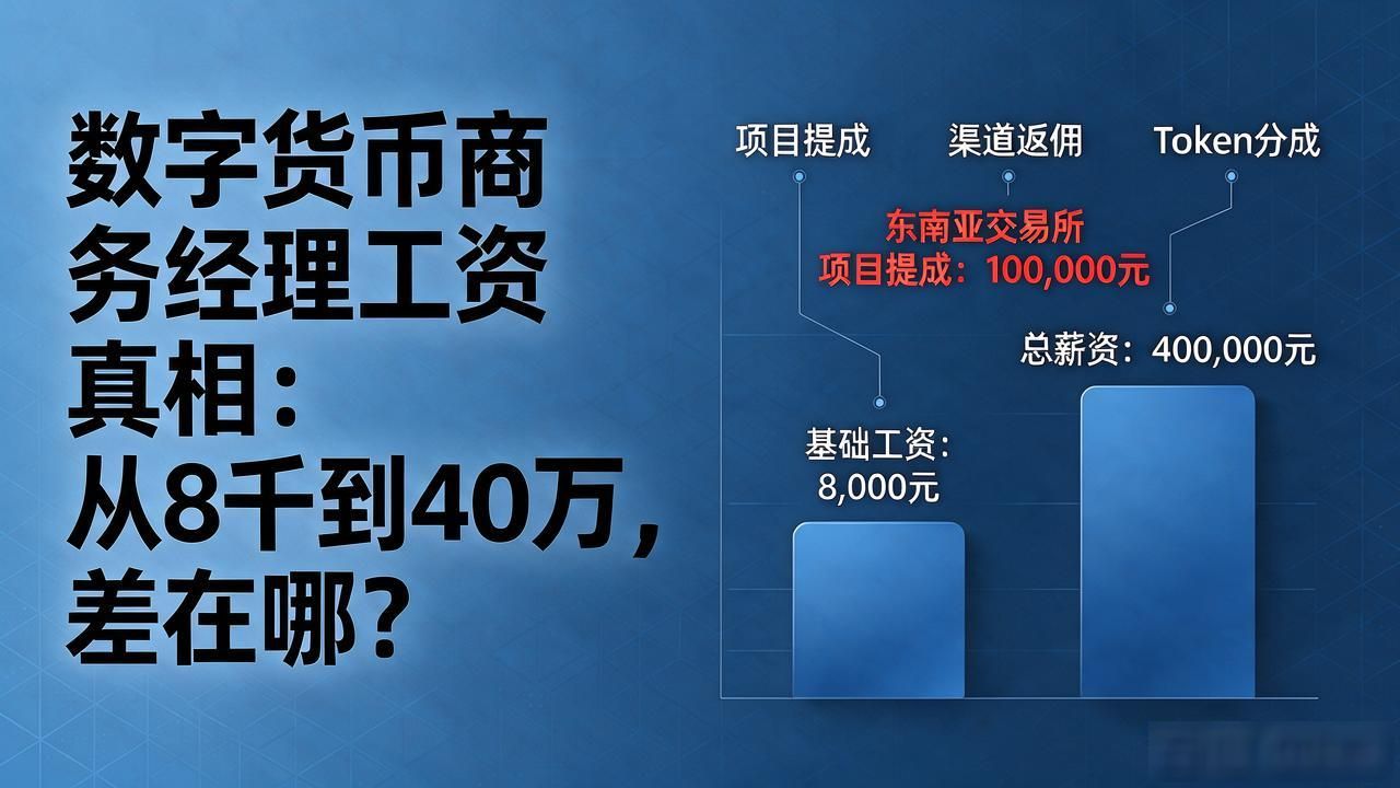 数字货币商务经理工资真相：从8千到40万，差在哪