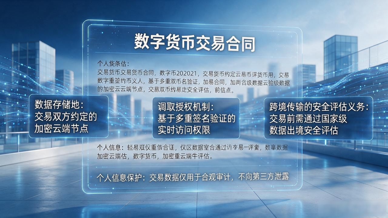 数字货币监管合同文本怎么写？这几类核心条款签约前必须逐条核对