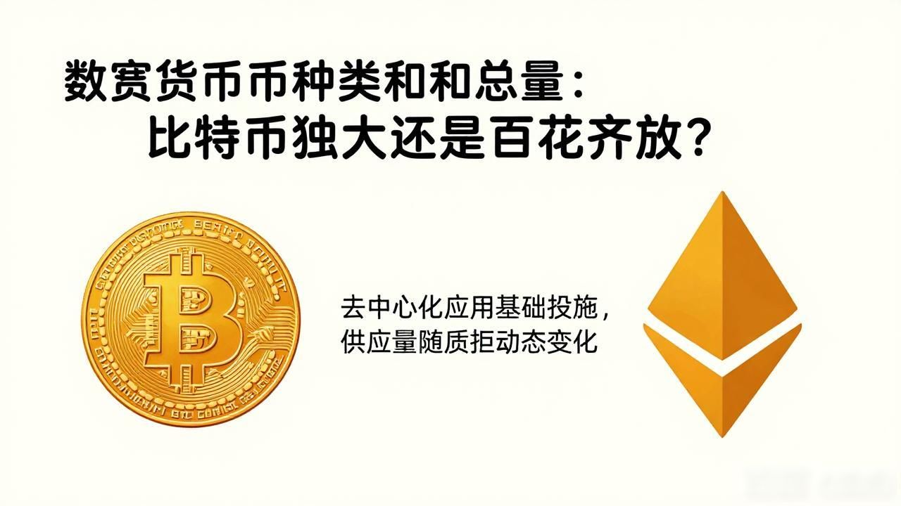 数字货币种类和总量：比特币独大还是百花齐放？