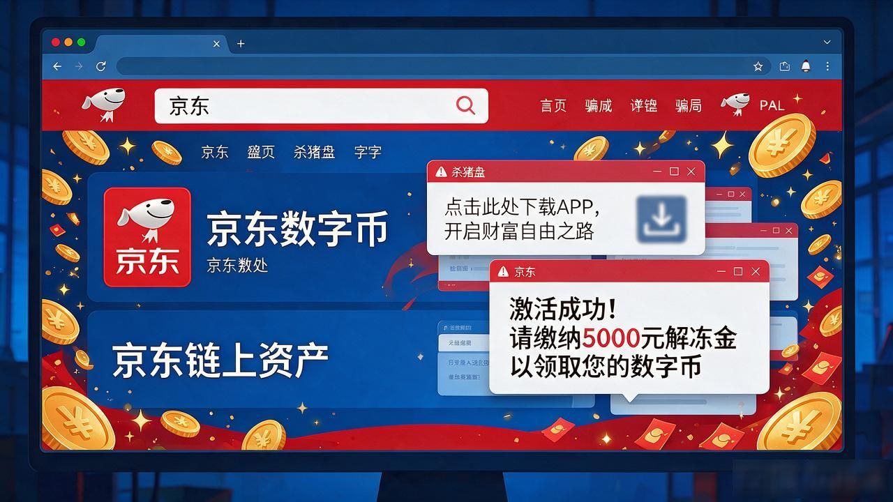 京东没有数字货币，搜出来的"入口"基本都是骗你的