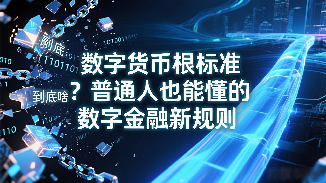 数字货币根标准到底是啥？普通人也能懂的数字金融新规则