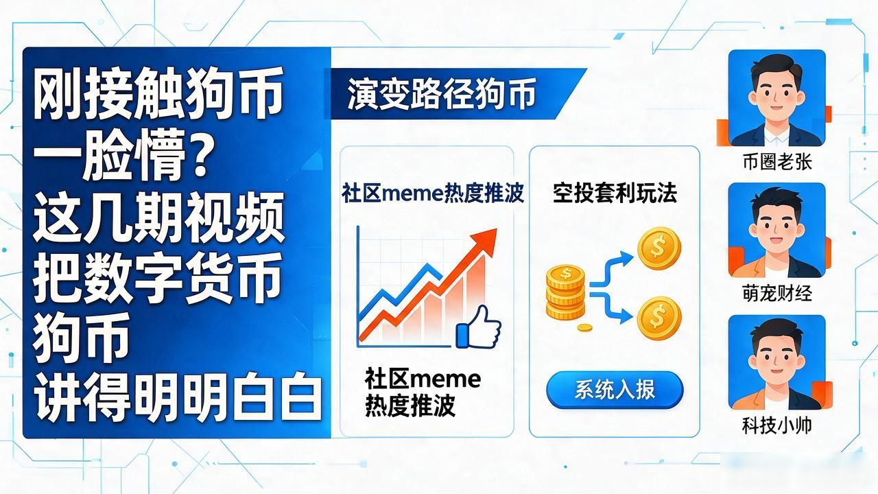 刚接触狗币一脸懵？这几期视频把数字货币狗币讲得明明白白