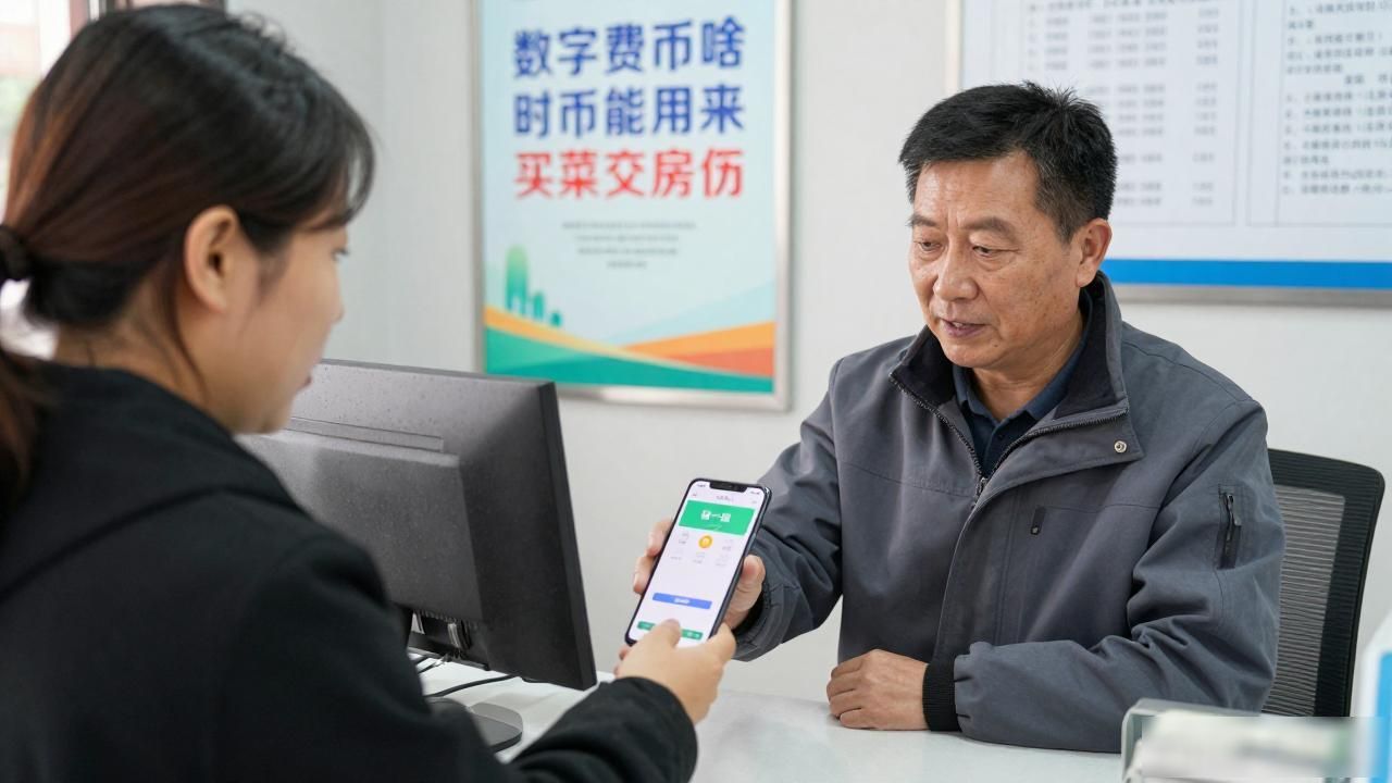 数字货币啥时候能用来买菜交房租，柜台干了二十年的人给你说实话