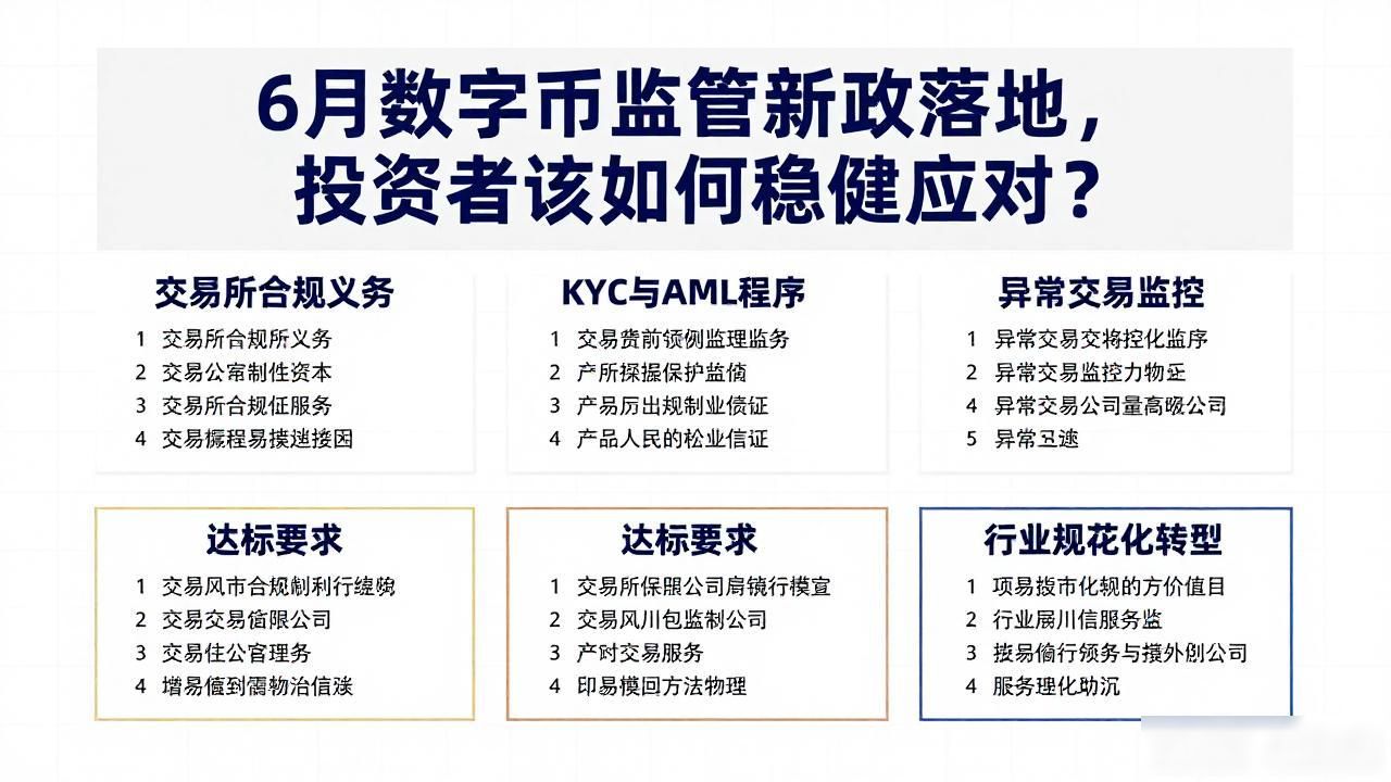 6月数字货币监管新政落地，投资者该如何稳健应对？