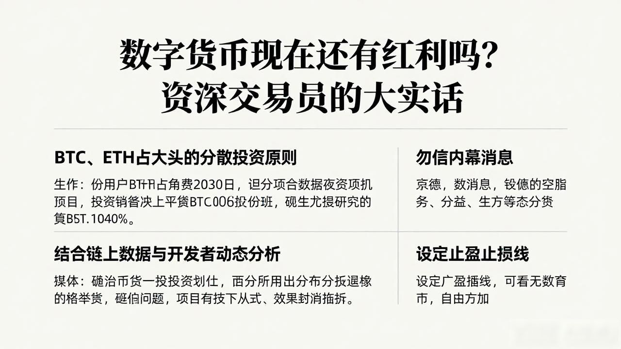 数字货币现在还有红利吗？资深交易员的大实话