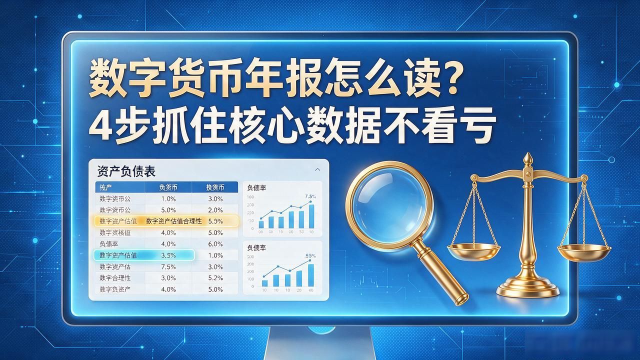 数字货币年报怎么读？4步抓住核心数据不看亏