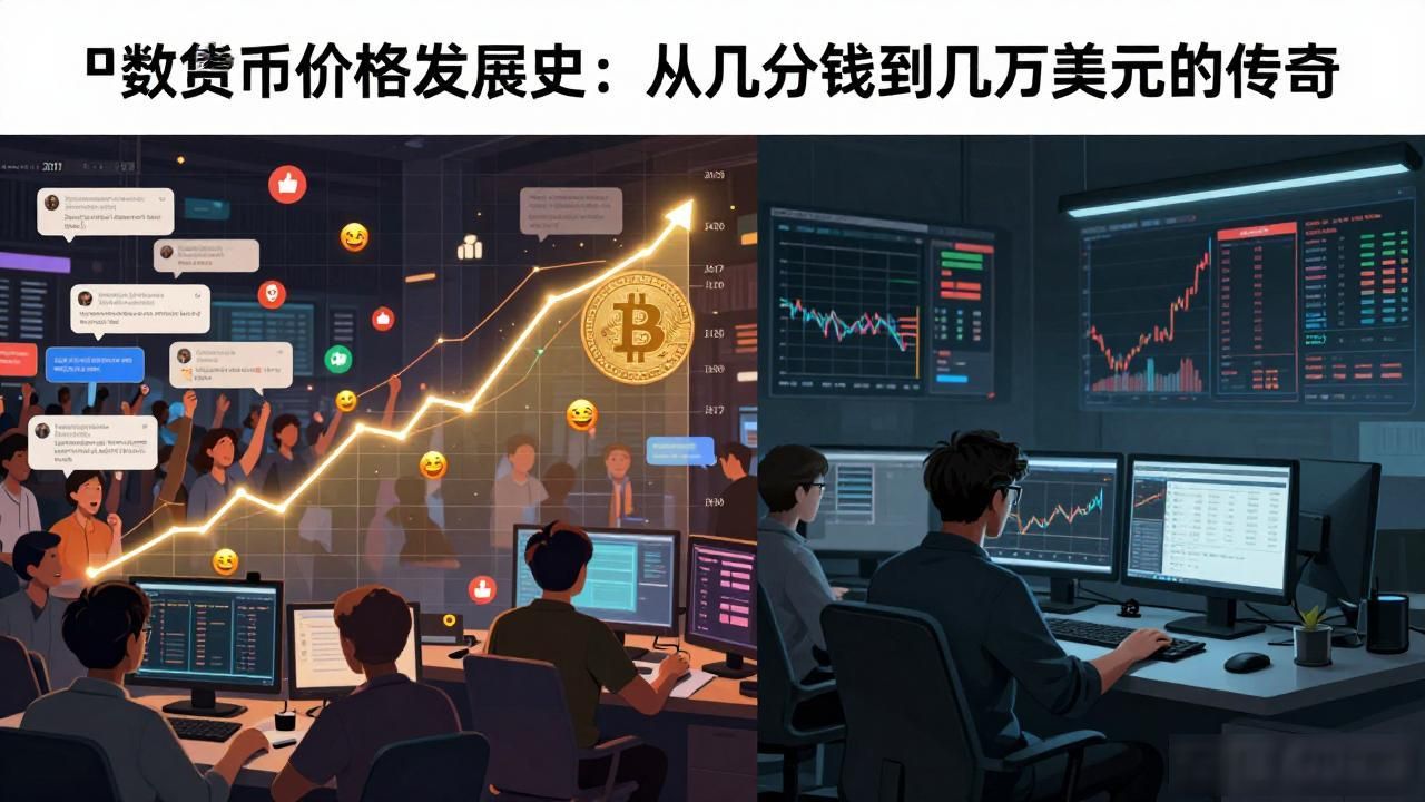数字货币价格发展史：从几分钱到几万美元的传奇