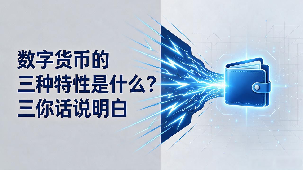 数字货币的三种特性是什么？三句话说明白