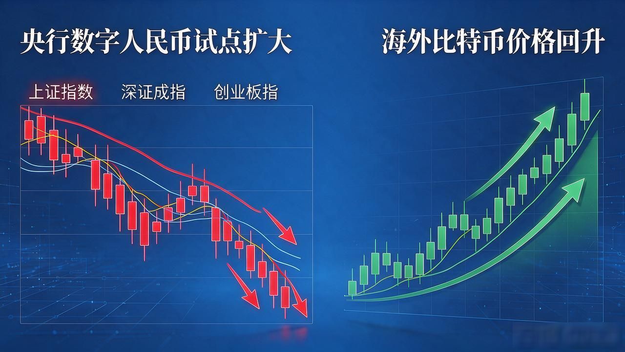 A股三大指数收跌，数字货币凭什么逆势上涨