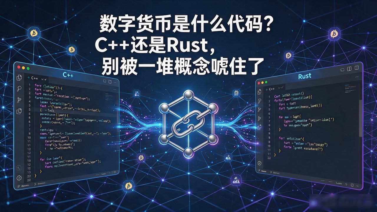 数字货币是什么代码？C++还是Rust，别被一堆概念唬住了