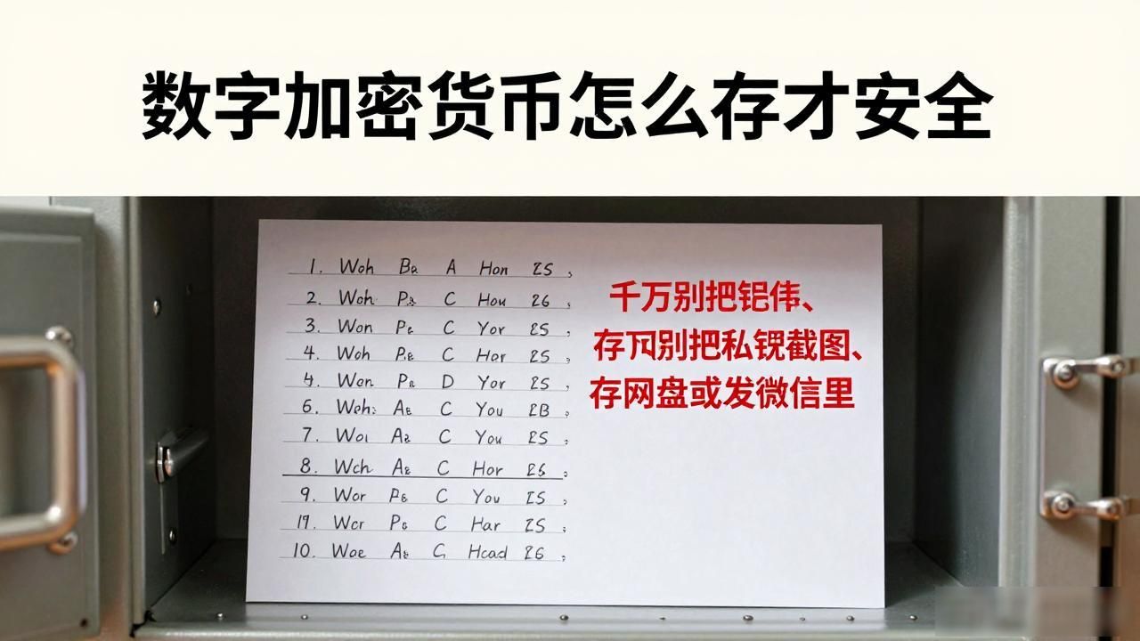 数字加密货币怎么存才安全
