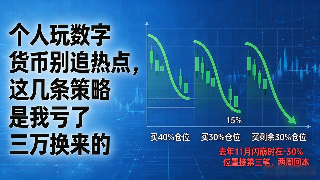 个人玩数字货币别追热点，这几条策略是我亏了三万换来的
