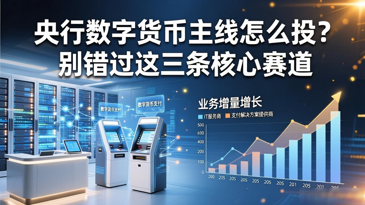 央行数字货币主线怎么投？别错过这三条核心赛道