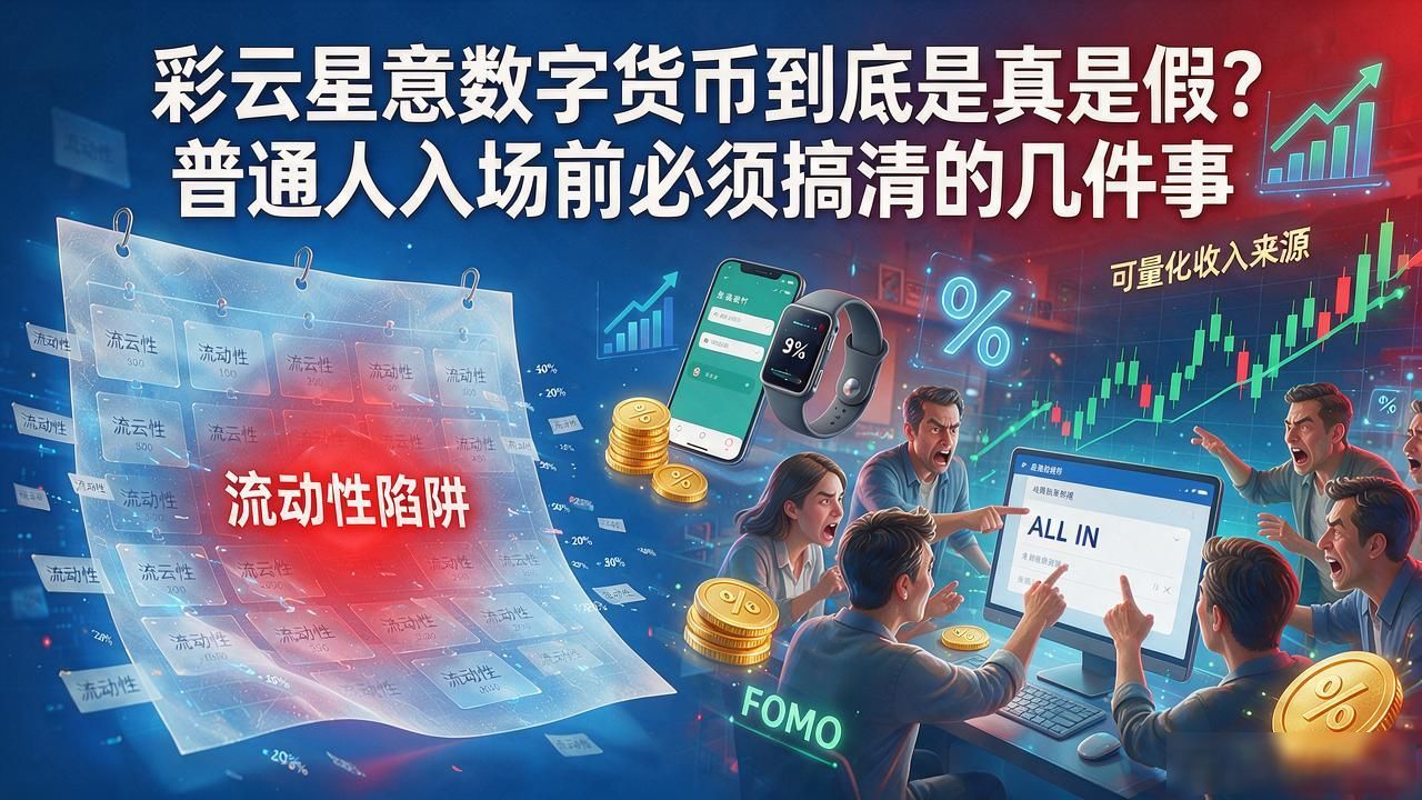 彩云星意数字货币到底是真是假？普通人入场前必须搞清的几件事