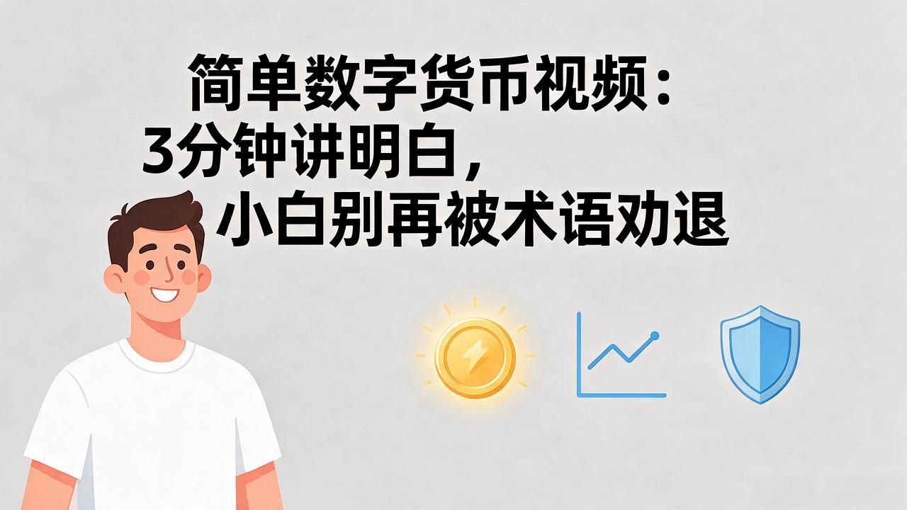 简单数字货币视频：3分钟讲明白，小白别再被术语劝退