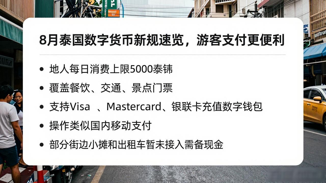 8月泰国数字货币新规速览，游客支付更便利