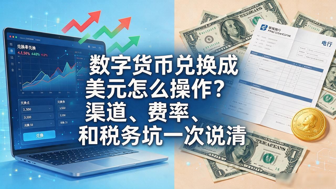 数字货币兑换成美元_比特币以太坊兑换美元手续费及到账时间_2026年加密货币法币出入金合规与税务指南